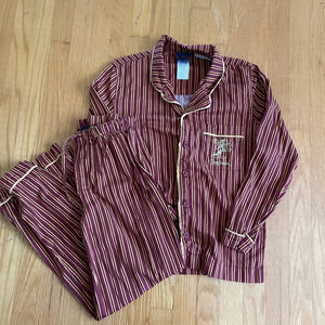 Pottery Barn Teen Pajama Set Medium Top & Bottom Harry Potter Gryffindor Unisex